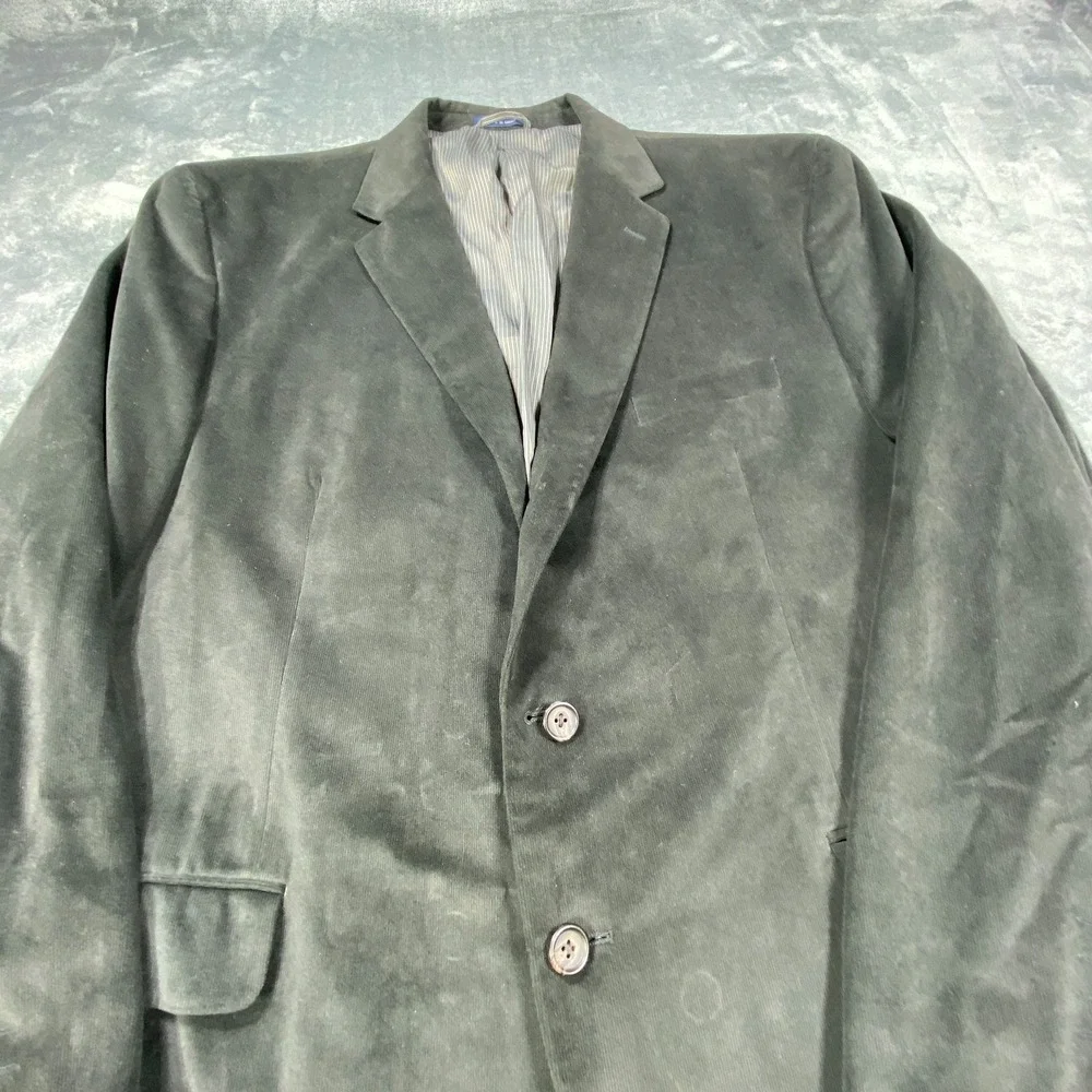 Ralph Lauren Blazer Mens 50R Black Corduroy Sport Coat Dillard's 2 Button Jacket